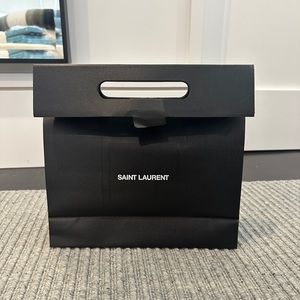 YSL SAINT LAURENT Shopping Bag 11.5”x12”x4”
